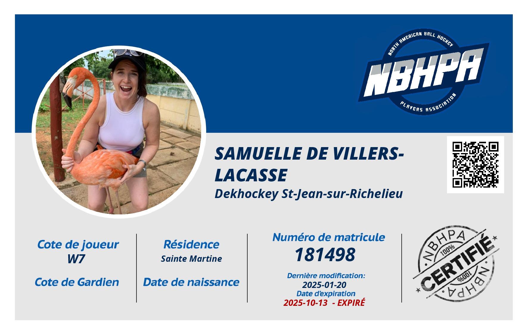 Samuelle De Villers-Lacasse