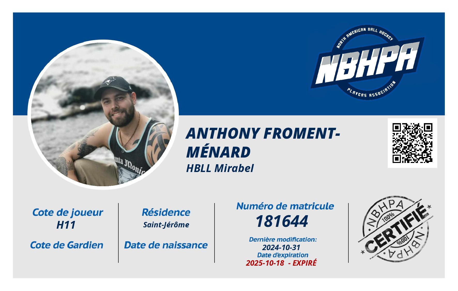 Anthony Froment-Ménard