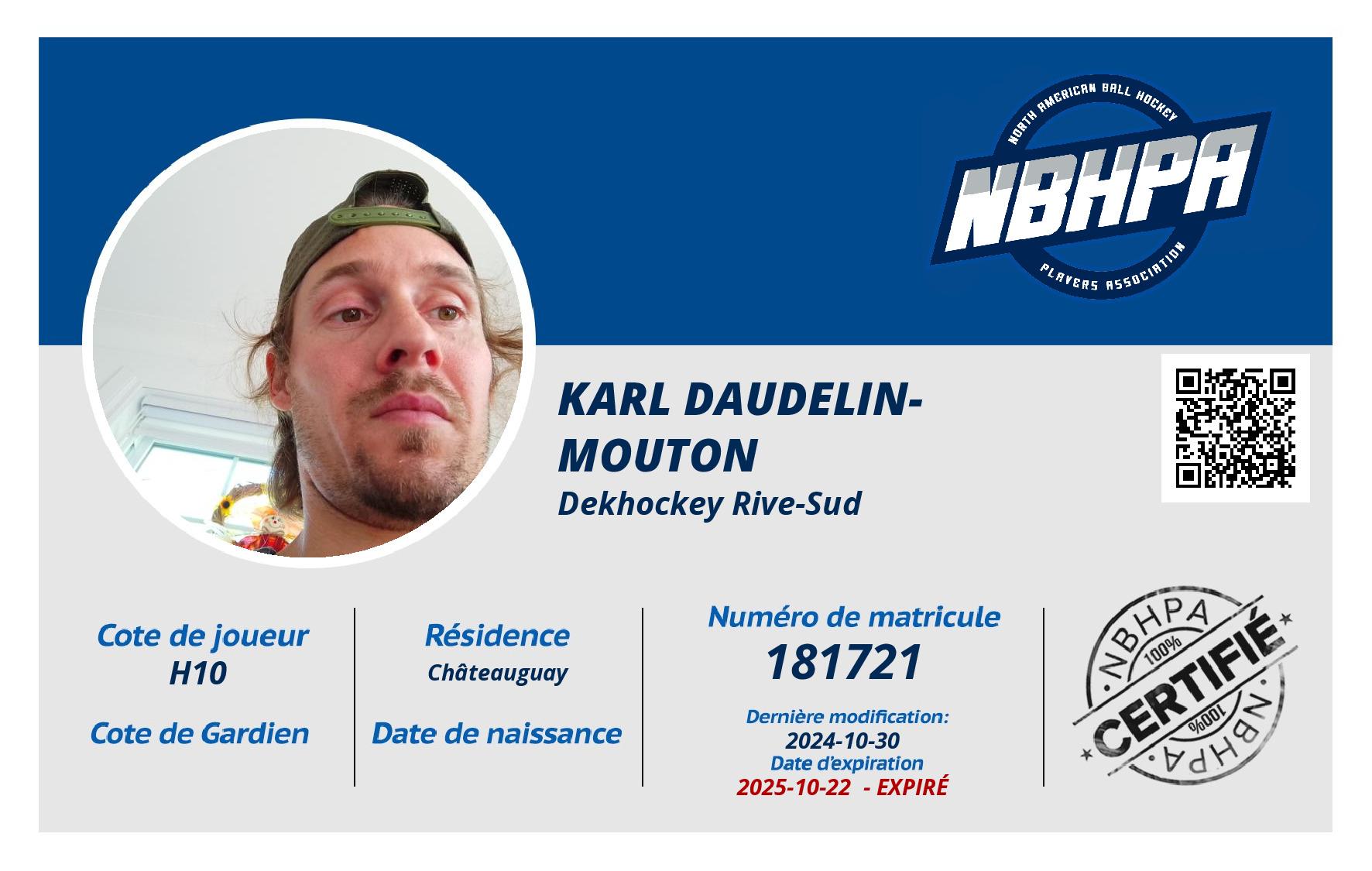 Karl Daudelin-mouton