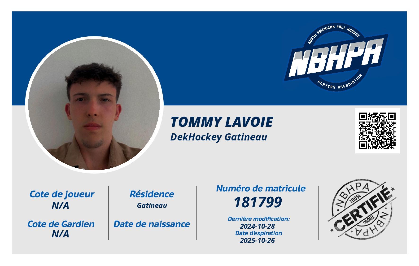 Tommy Lavoie