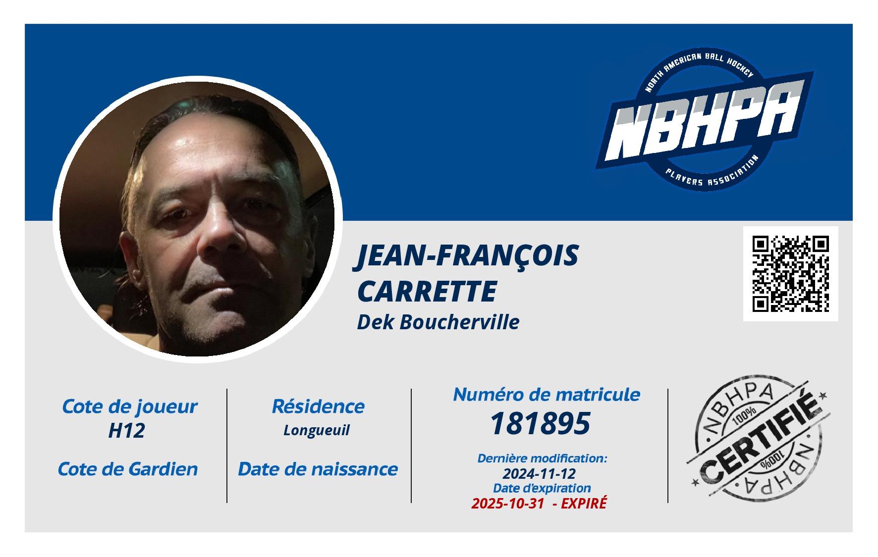 Jean-François  Carrette