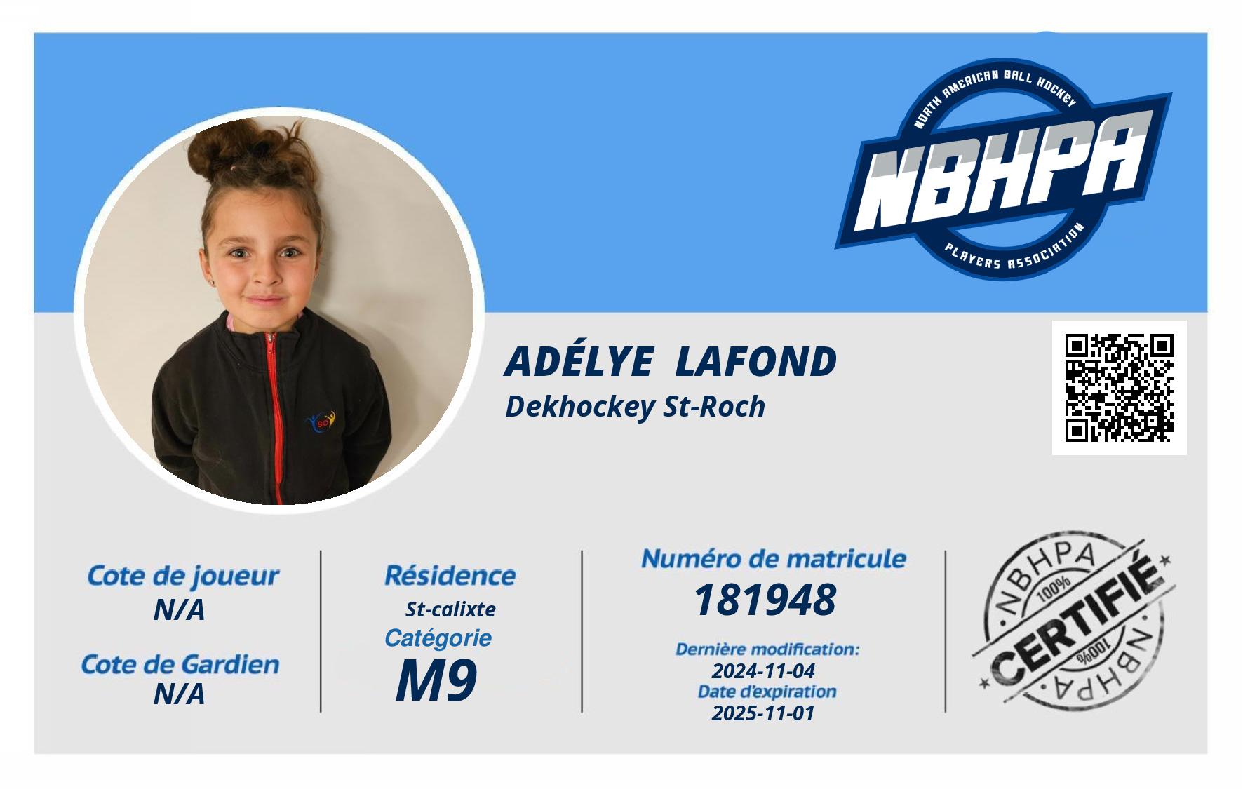 Adélye  Lafond