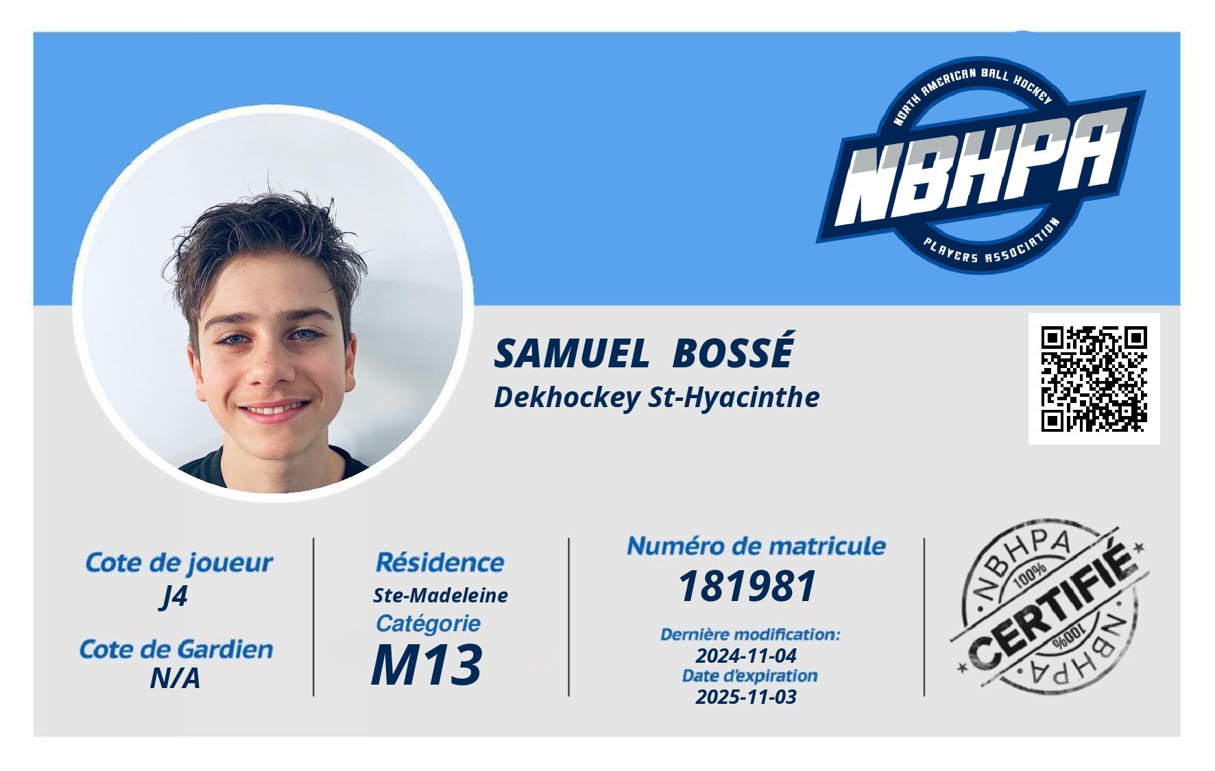 Samuel  Bossé