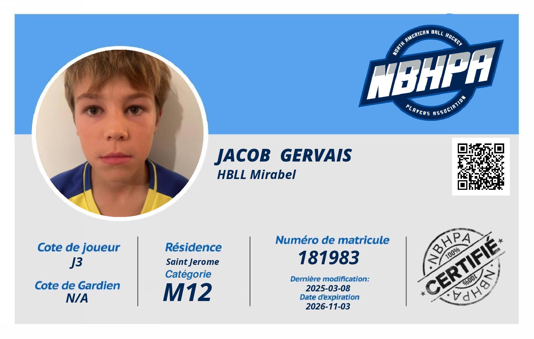 Jacob  Gervais