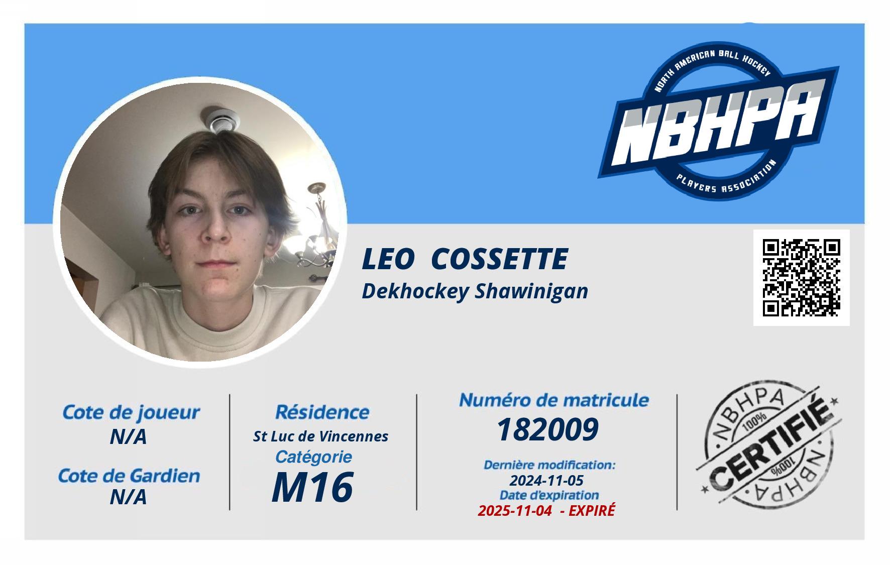 Leo  Cossette