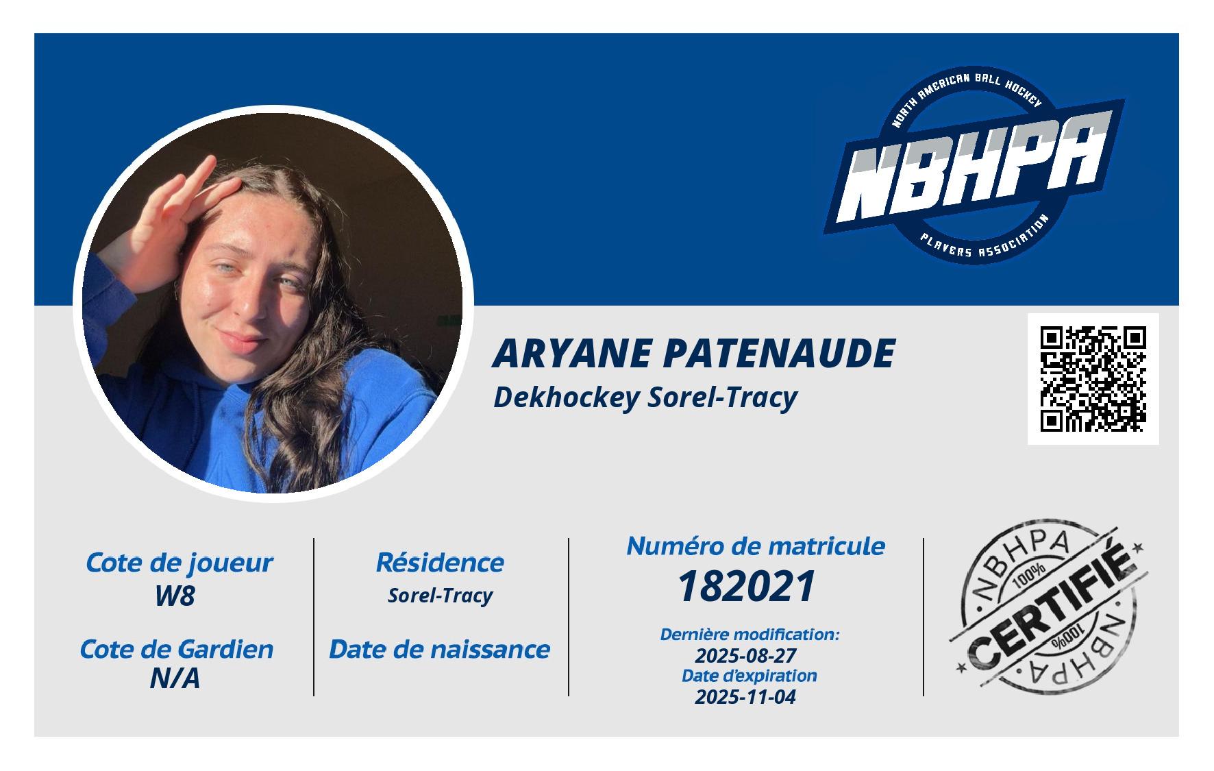 Aryane Patenaude