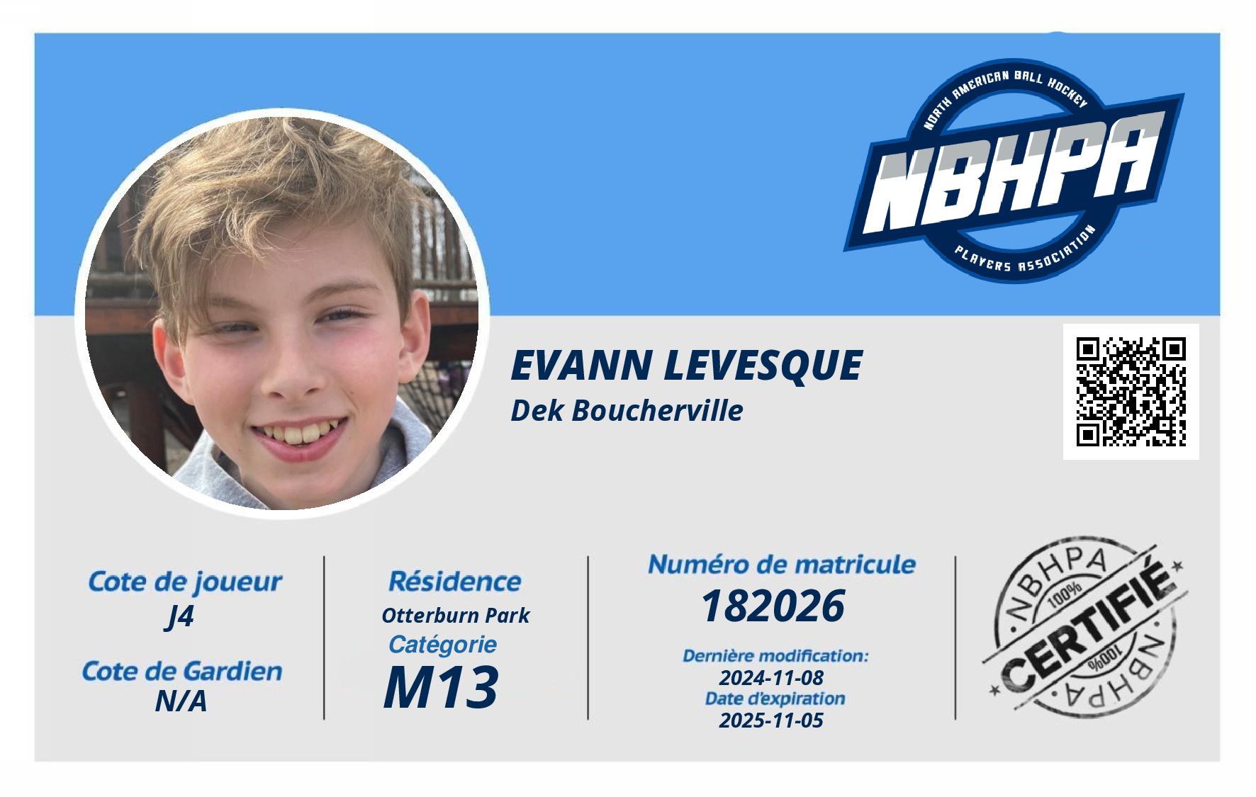 Evann Levesque 