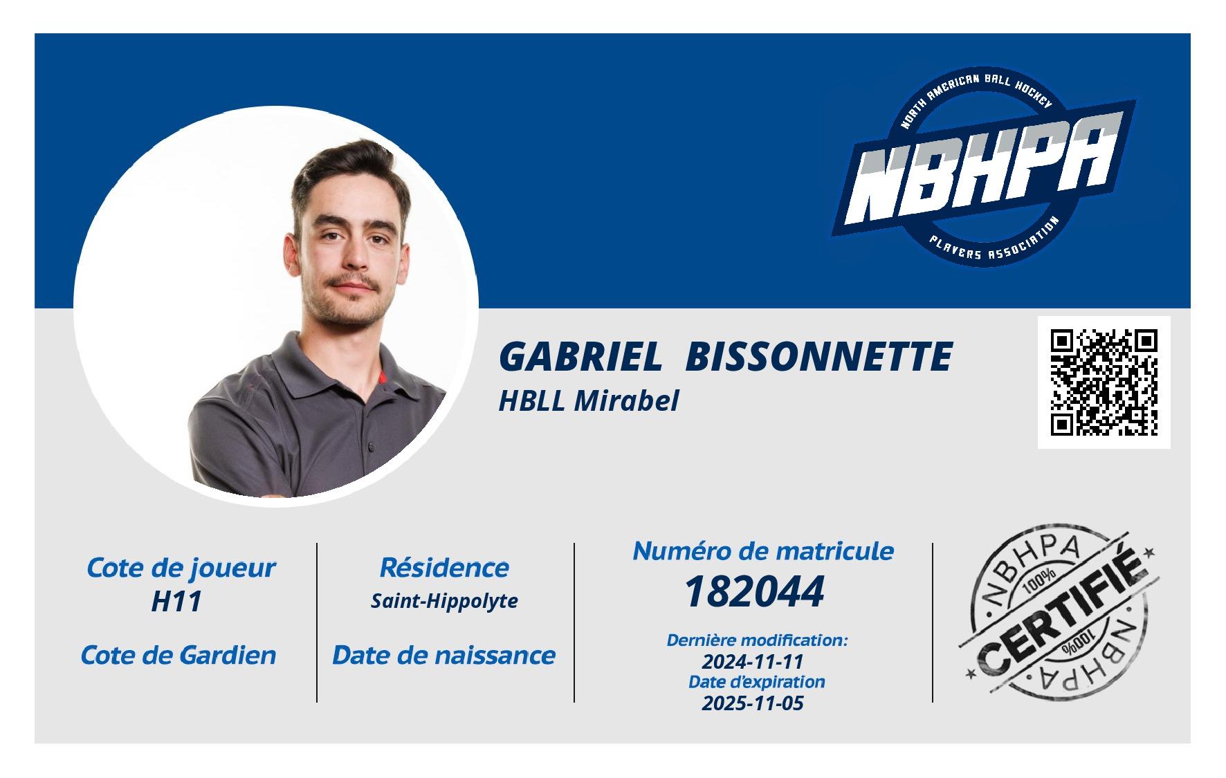 Gabriel  Bissonnette 