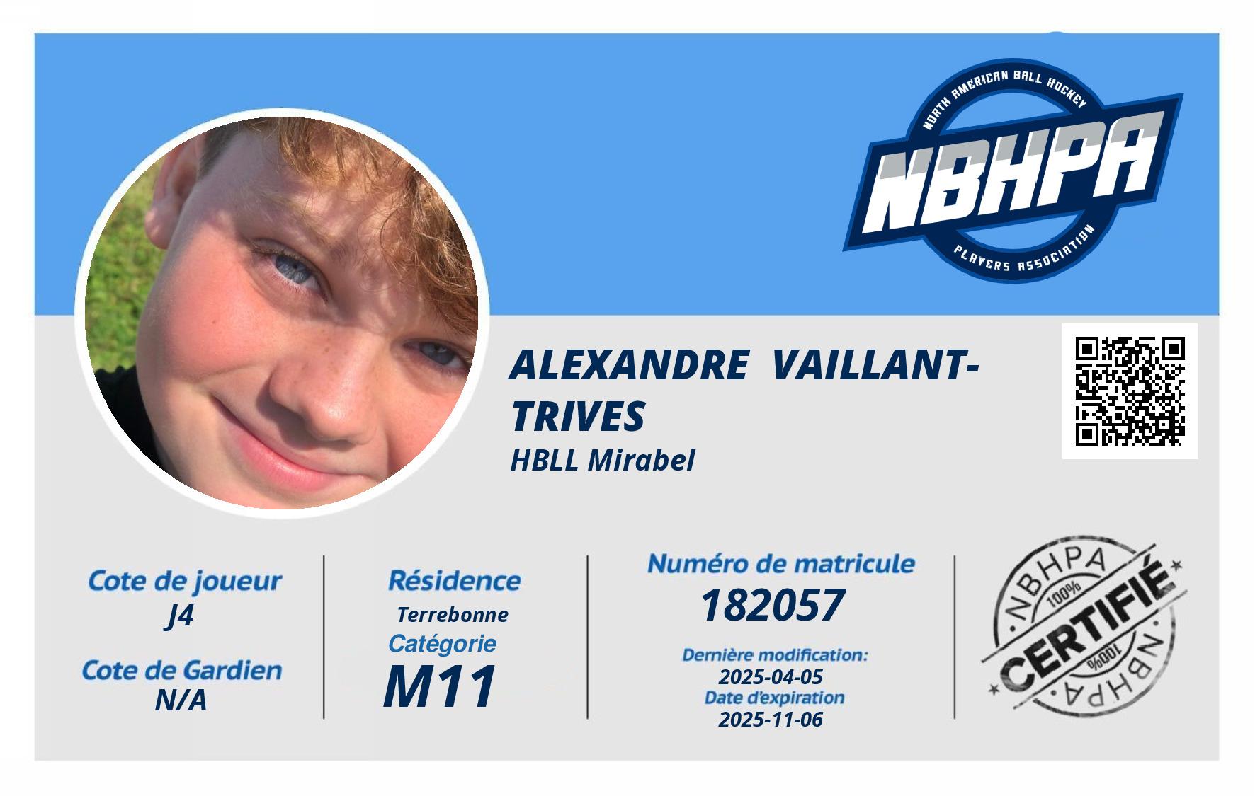 Alexandre  Vaillant-Trives 