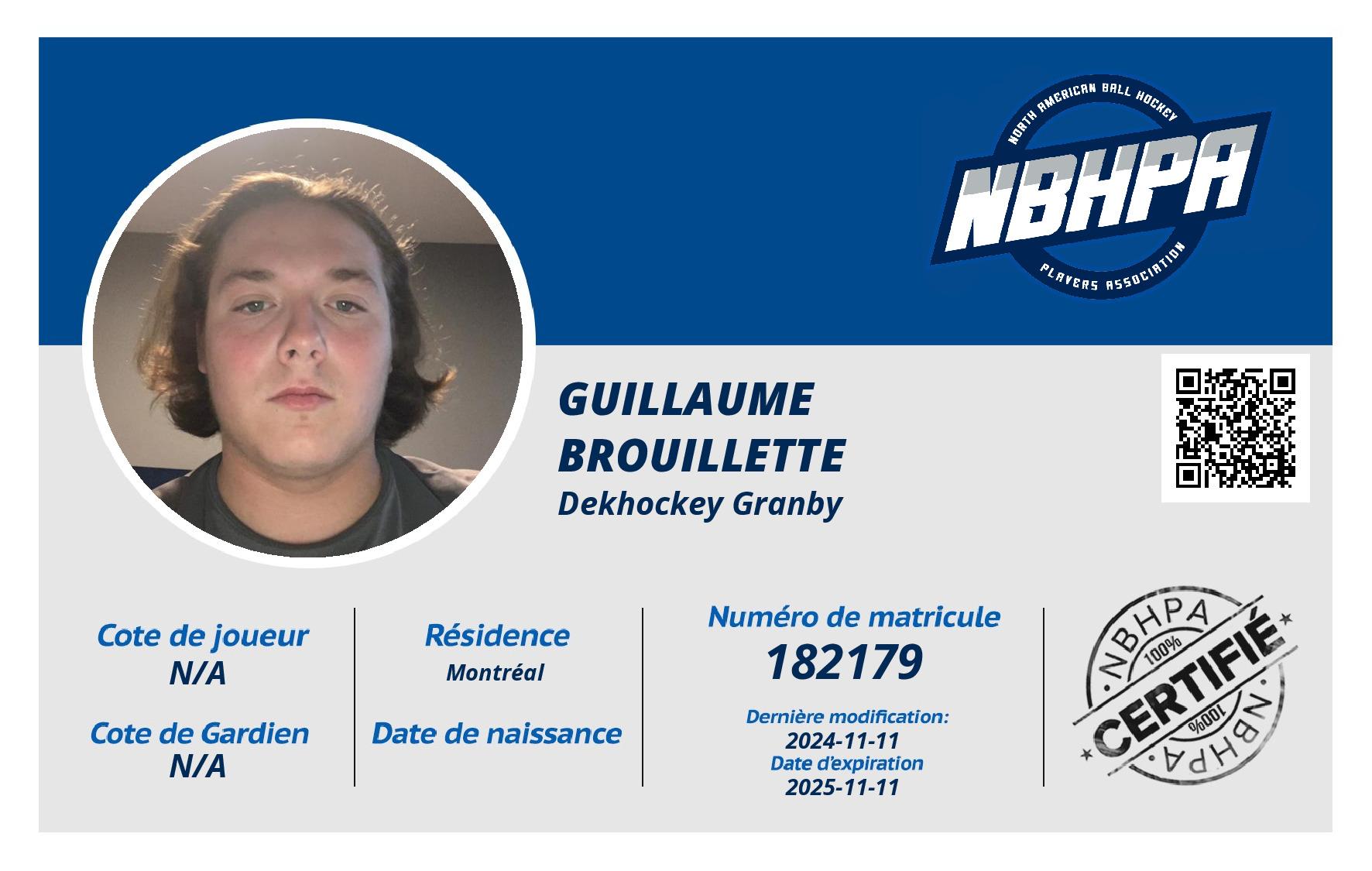 Guillaume  Brouillette