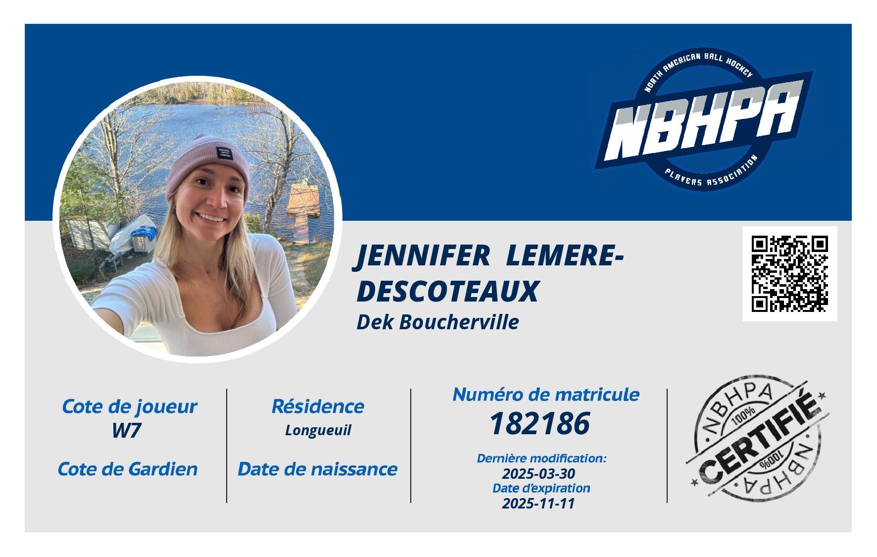 Jennifer  Lemere-Descoteaux