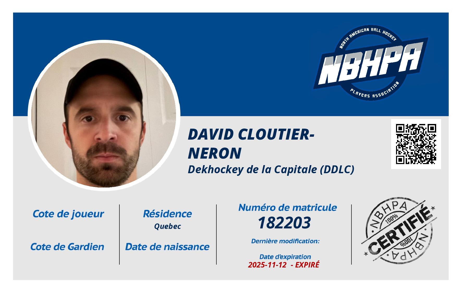 David Cloutier-Neron