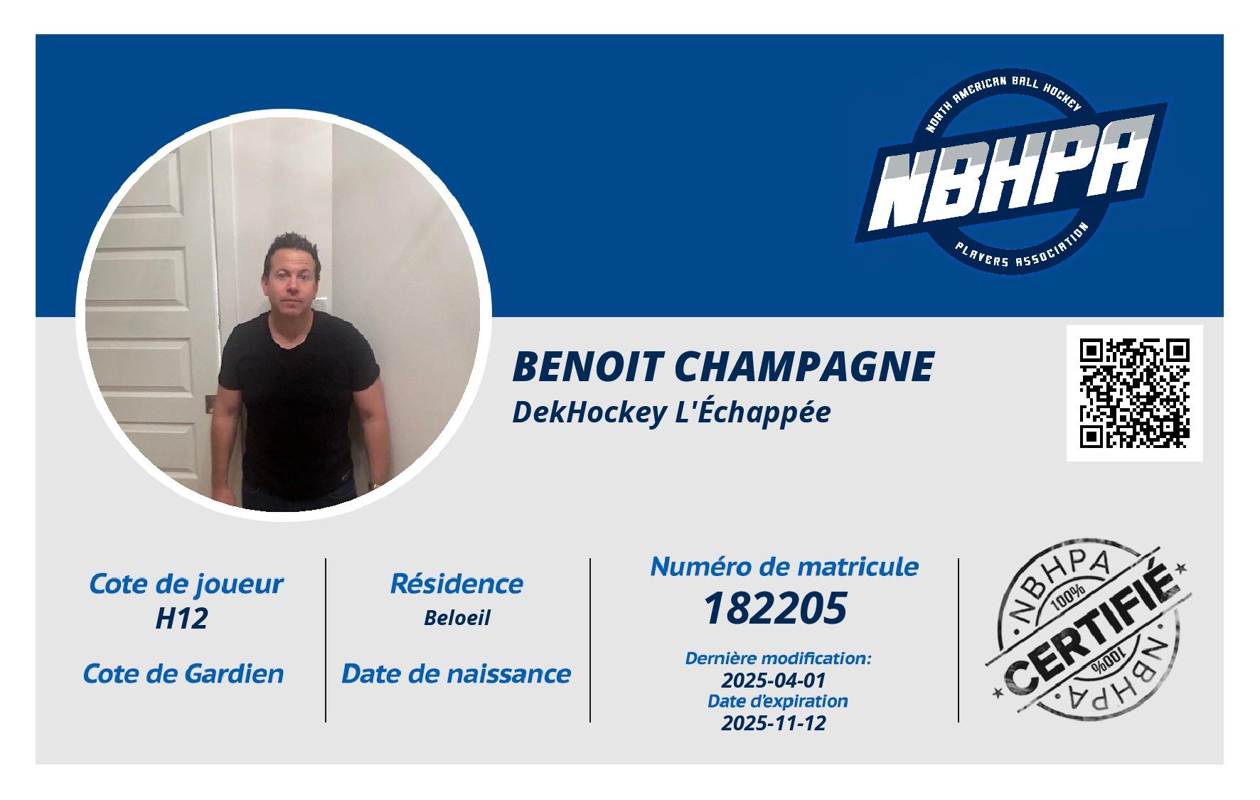 Benoit Champagne