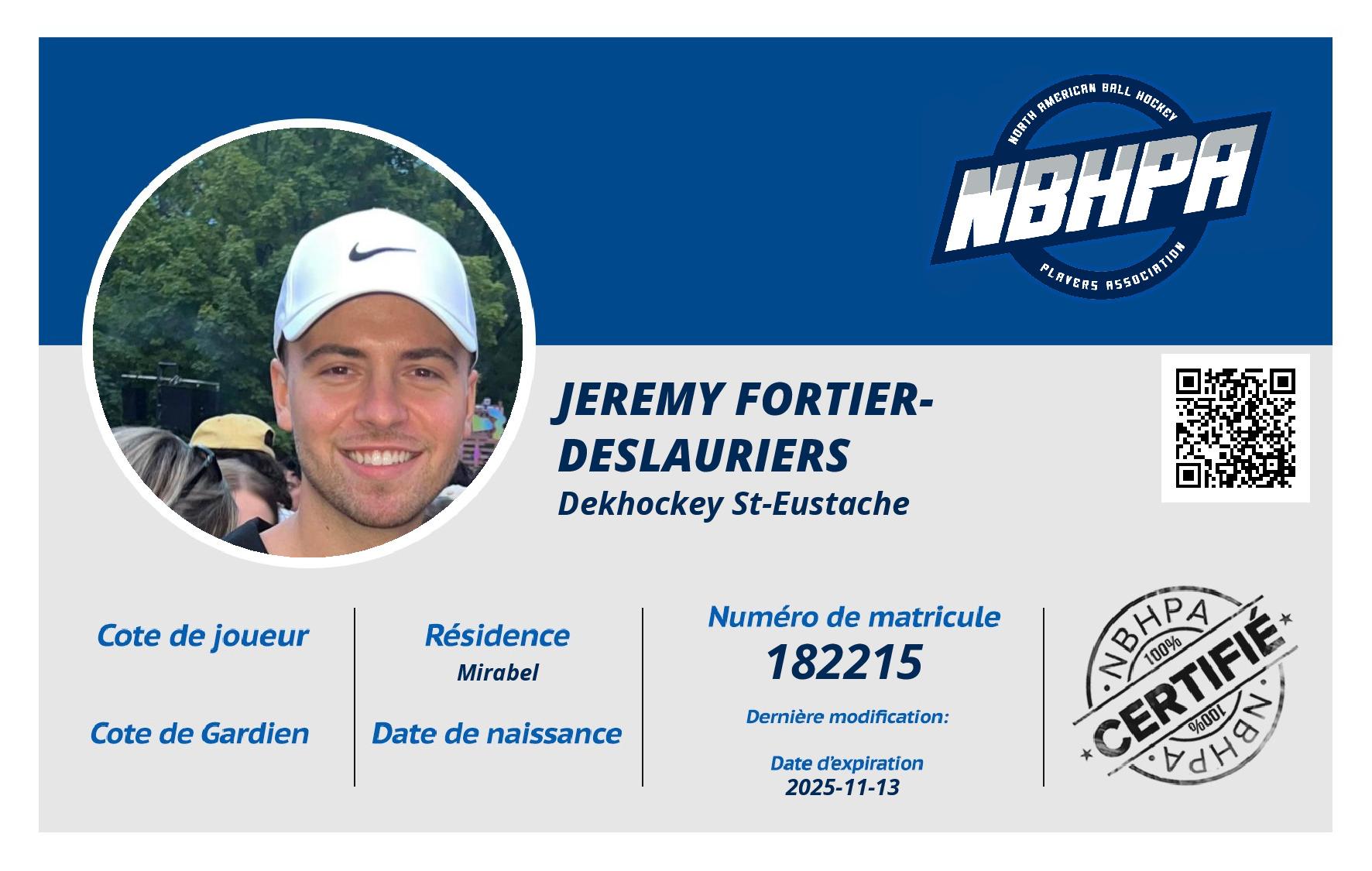 Jeremy Fortier-Deslauriers