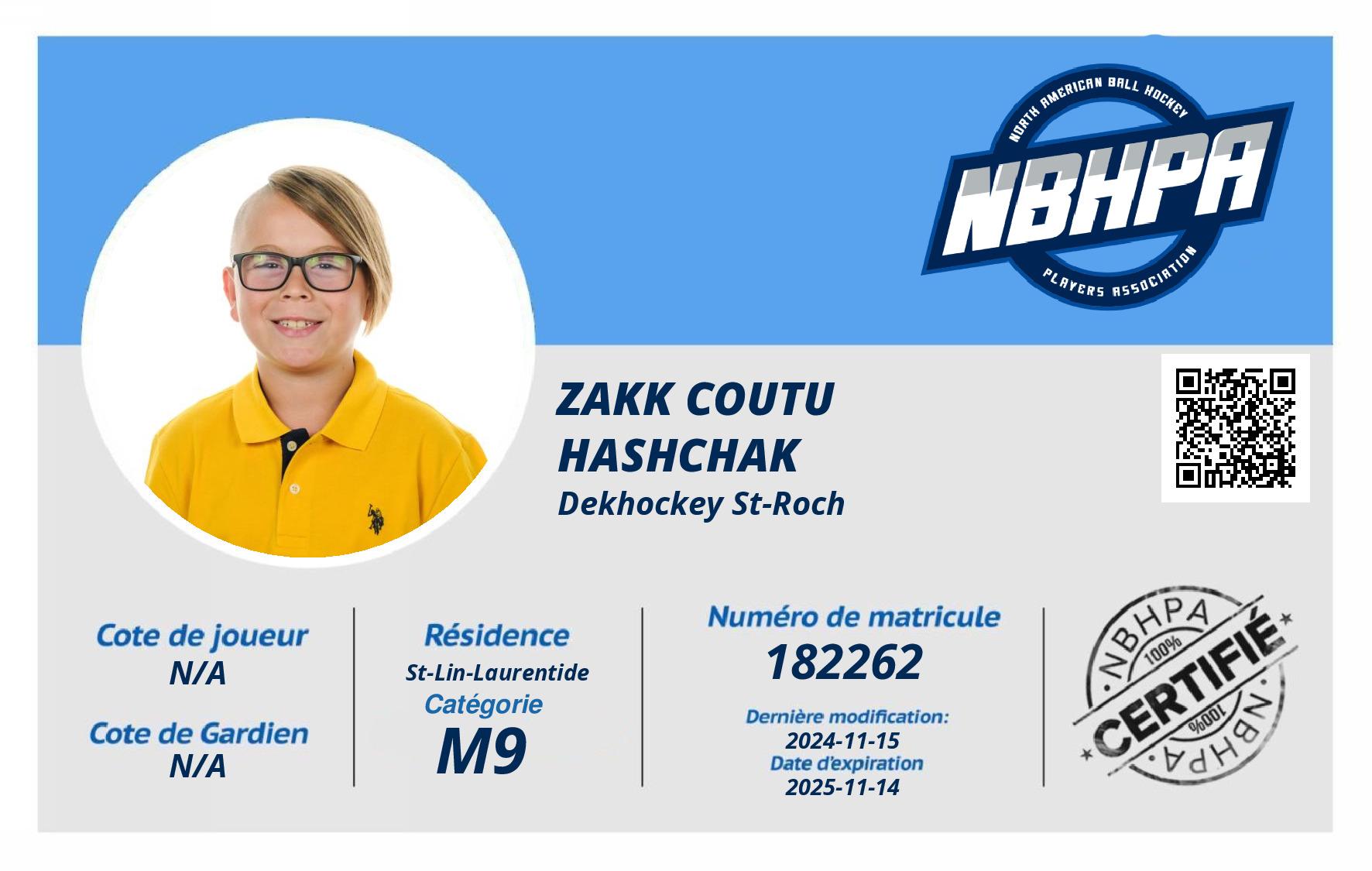 Zakk Coutu Hashchak