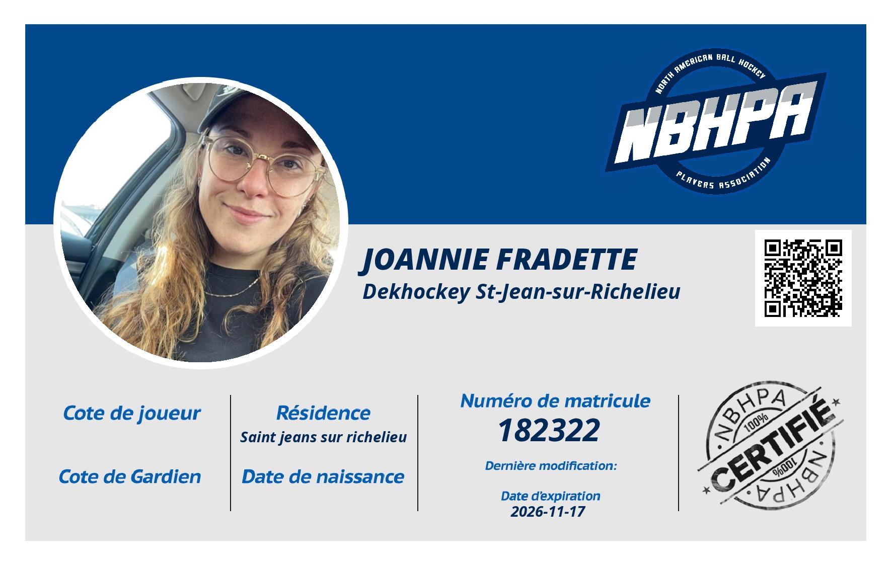 Joannie Fradette