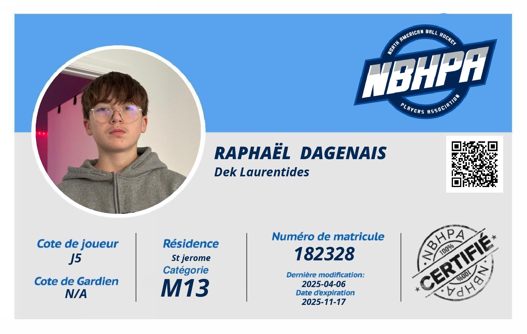 Raphaël  Dagenais