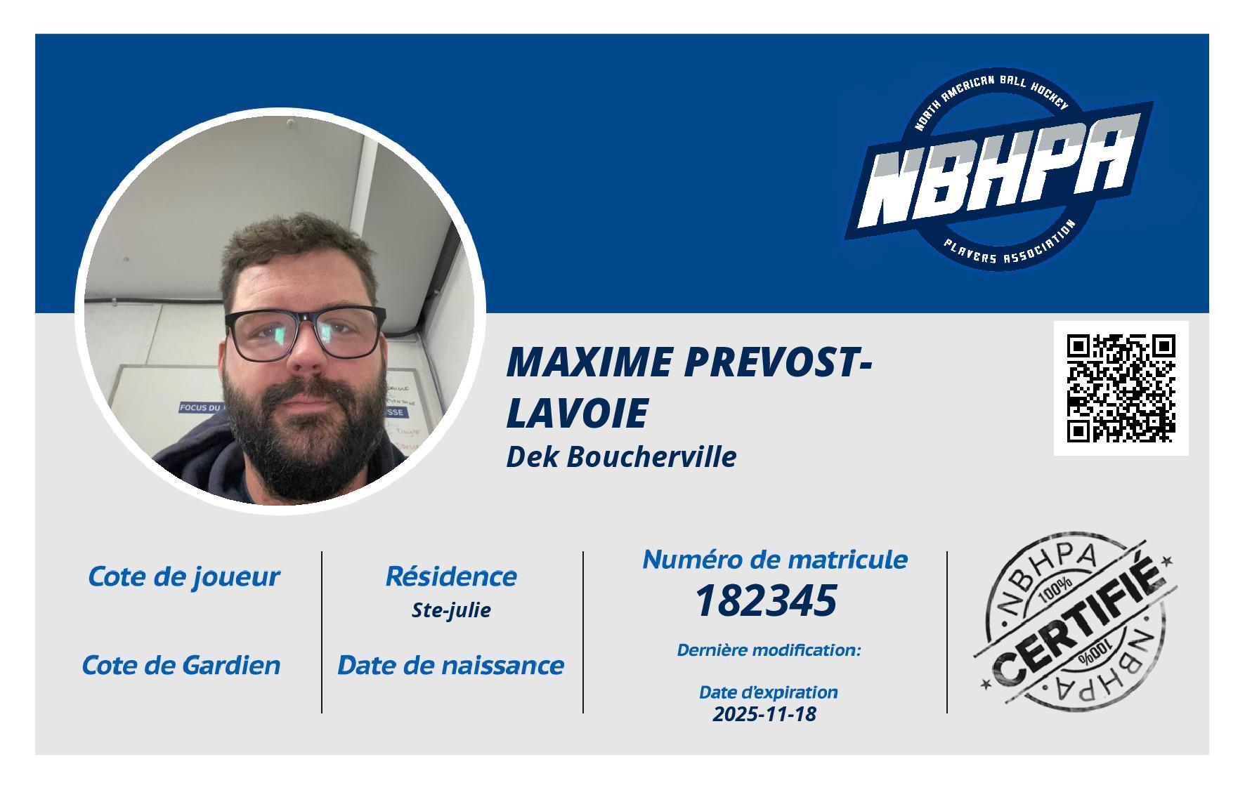 Maxime Prevost-Lavoie