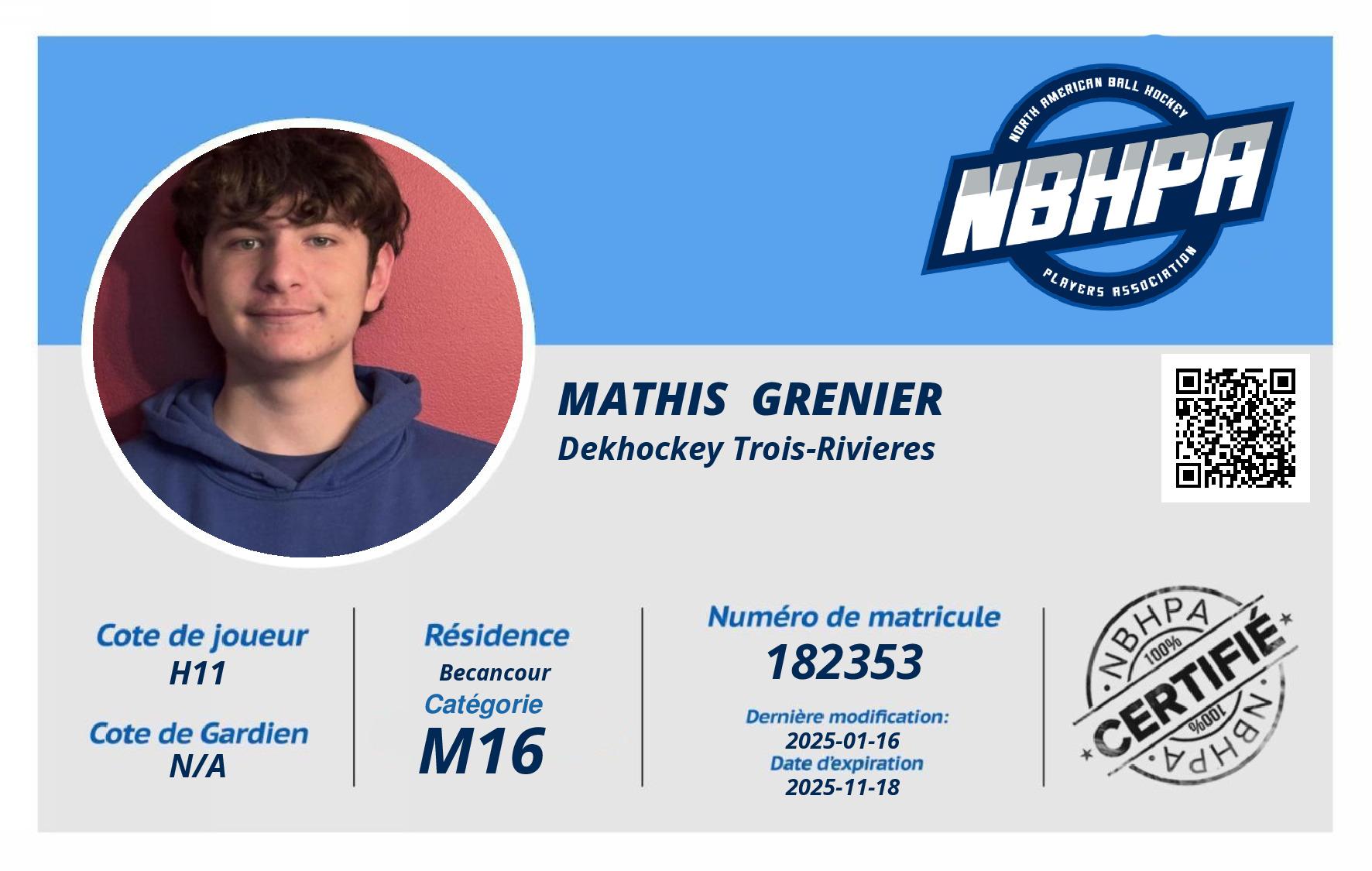 Mathis  Grenier