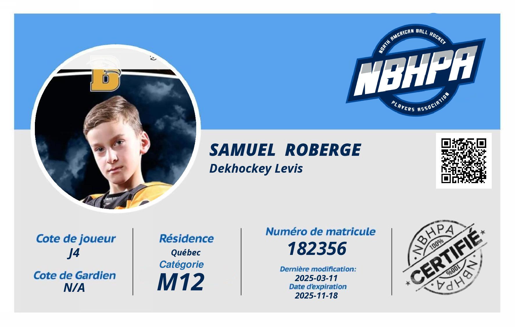 Samuel  Roberge