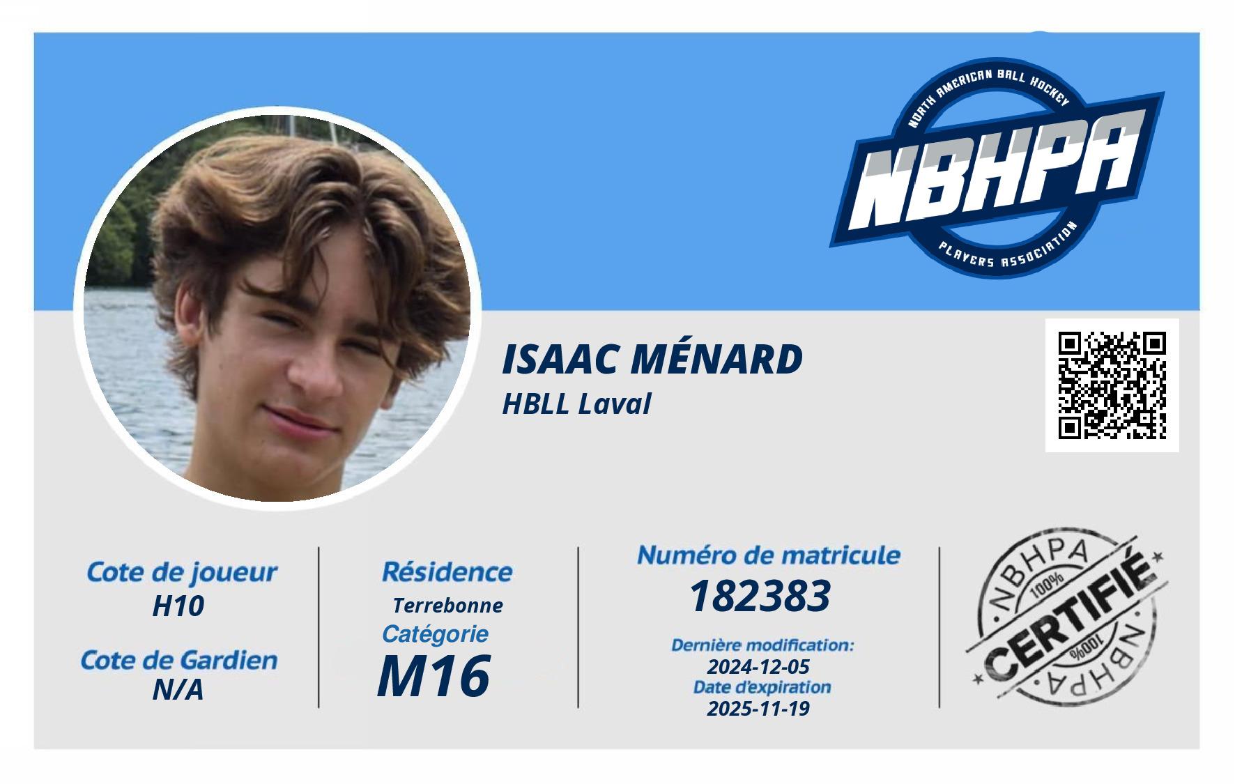 Isaac Ménard 
