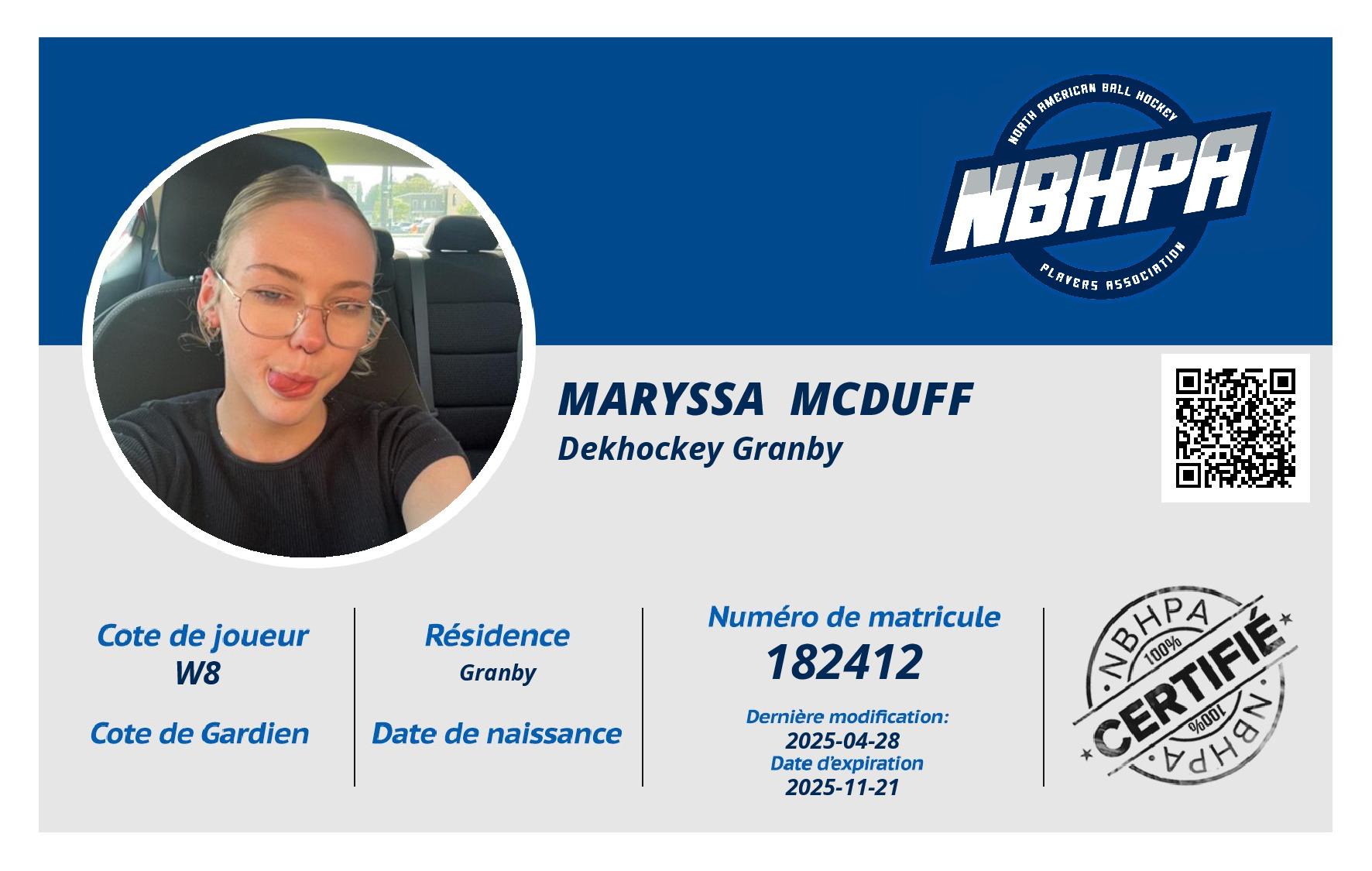 Maryssa  McDuff