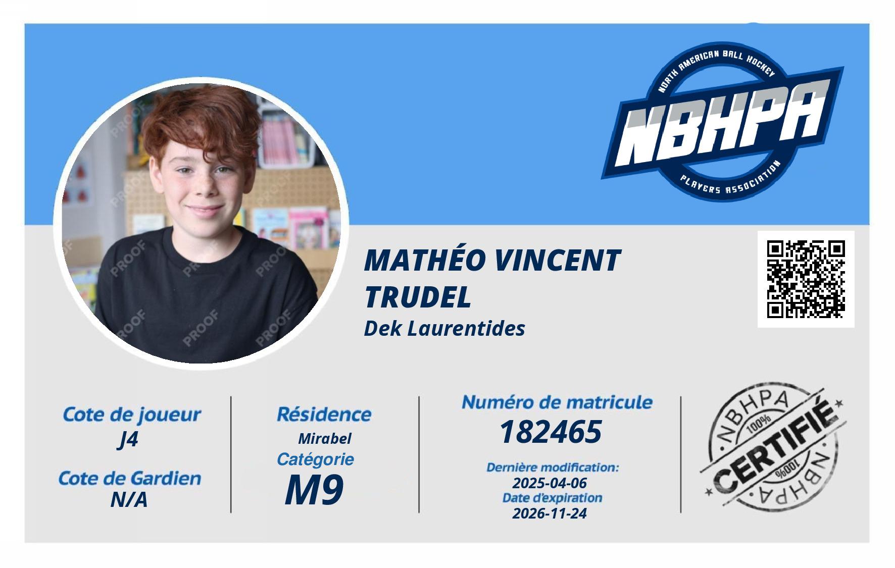 Mathéo Vincent Trudel