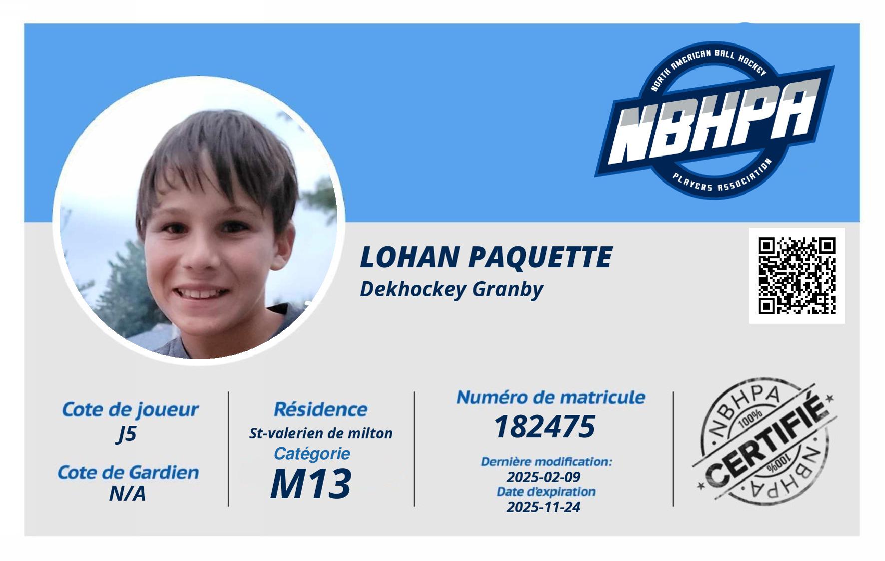 Lohan Paquette