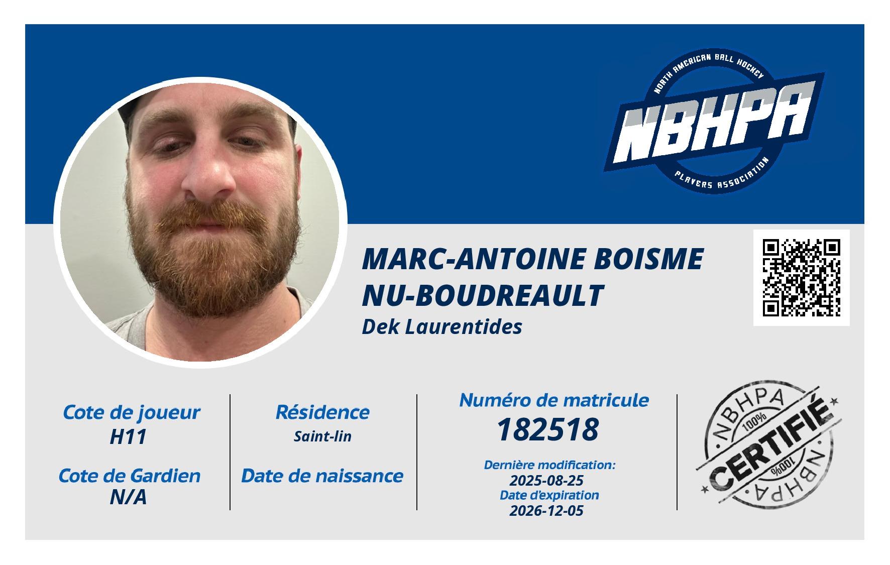 Marc-antoine Boismenu-Boudreault