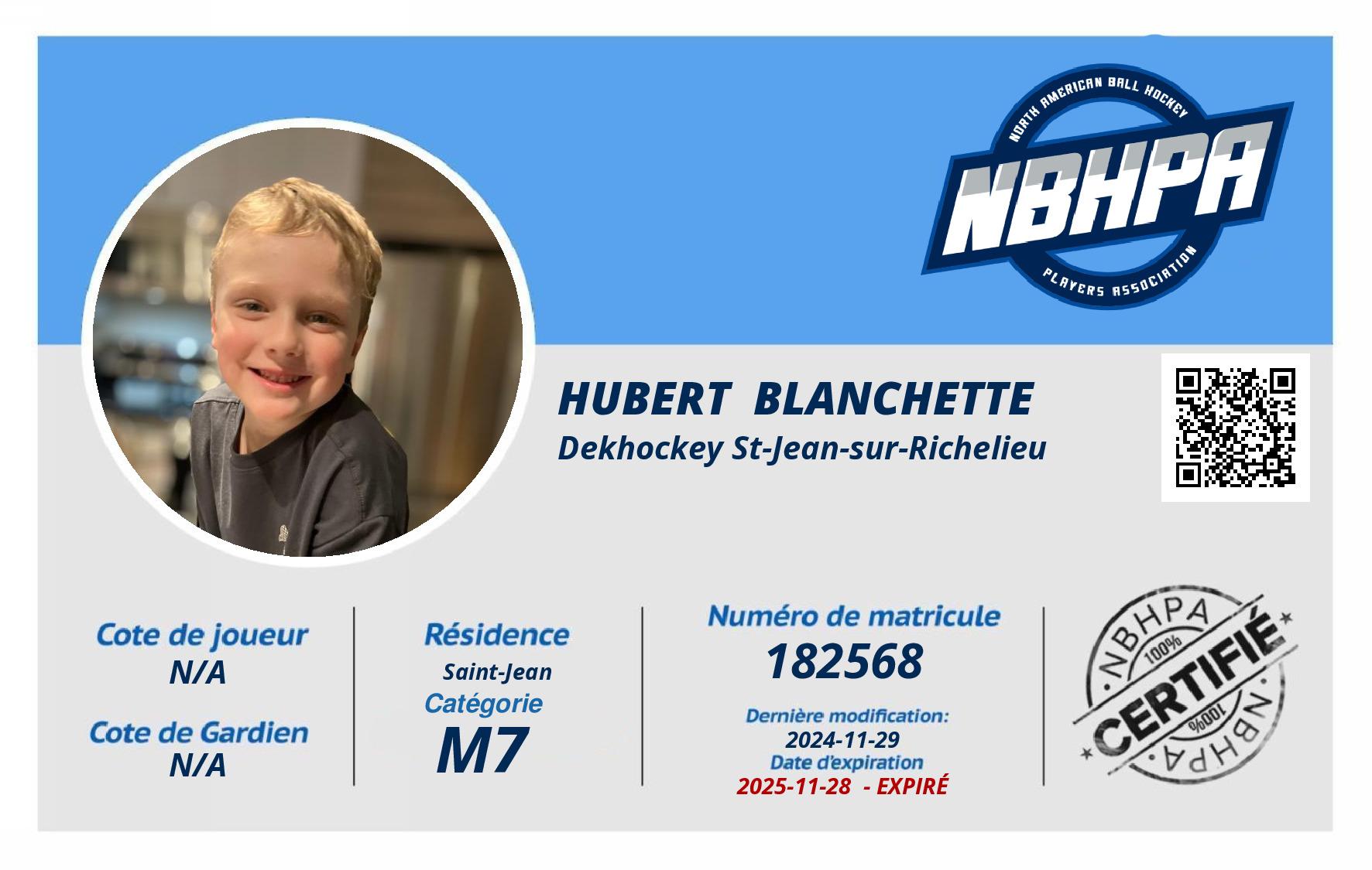 Hubert  Blanchette