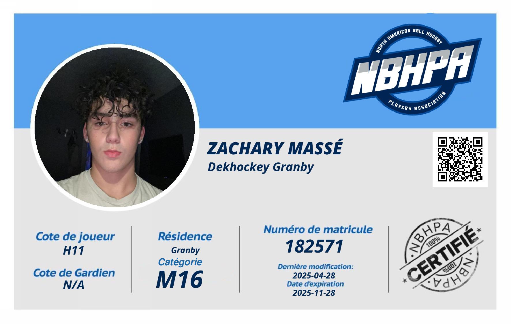 Zachary Massé