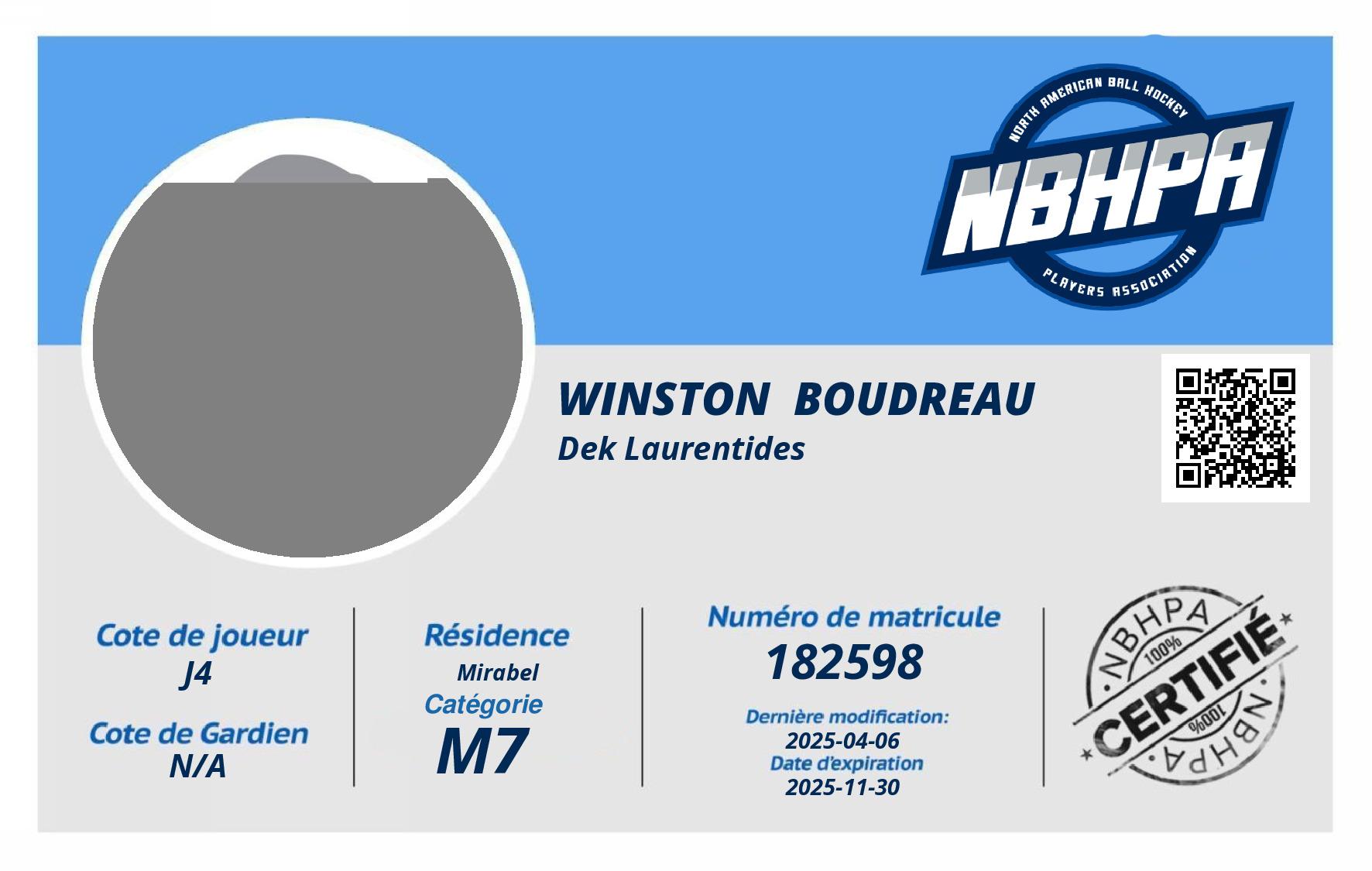 Winston  Boudreau