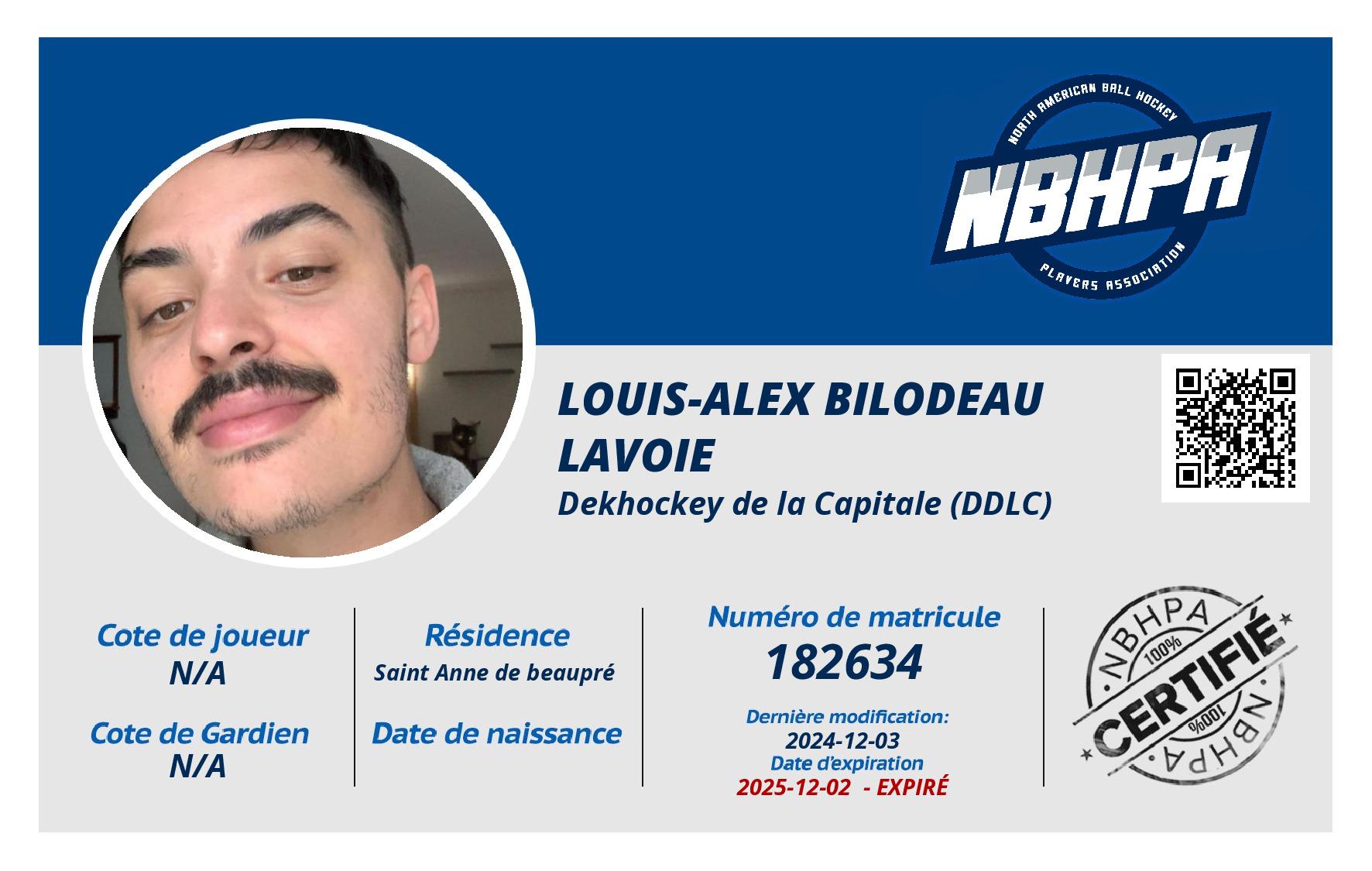 Louis-Alex Bilodeau Lavoie