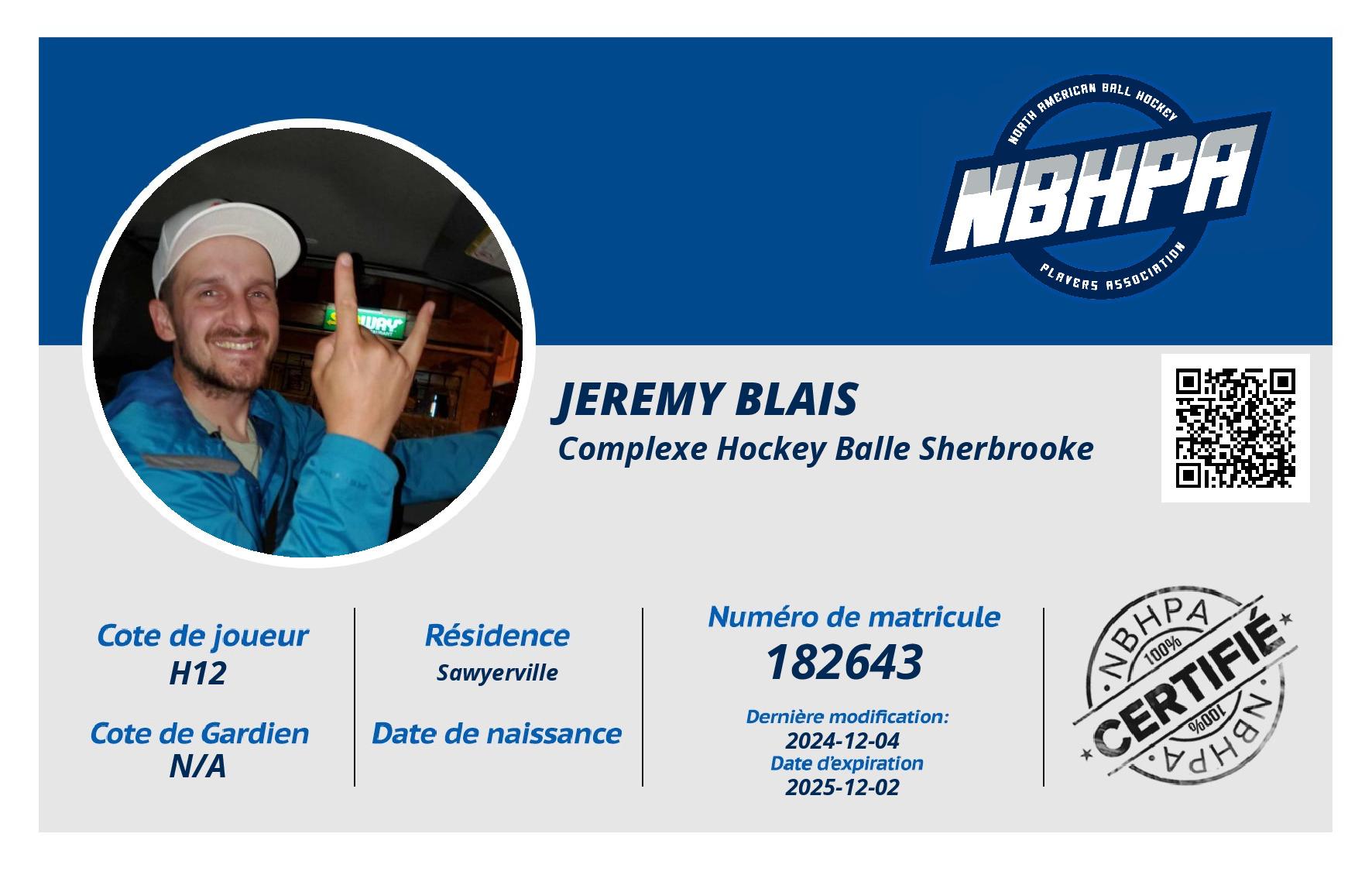 Jeremy Blais