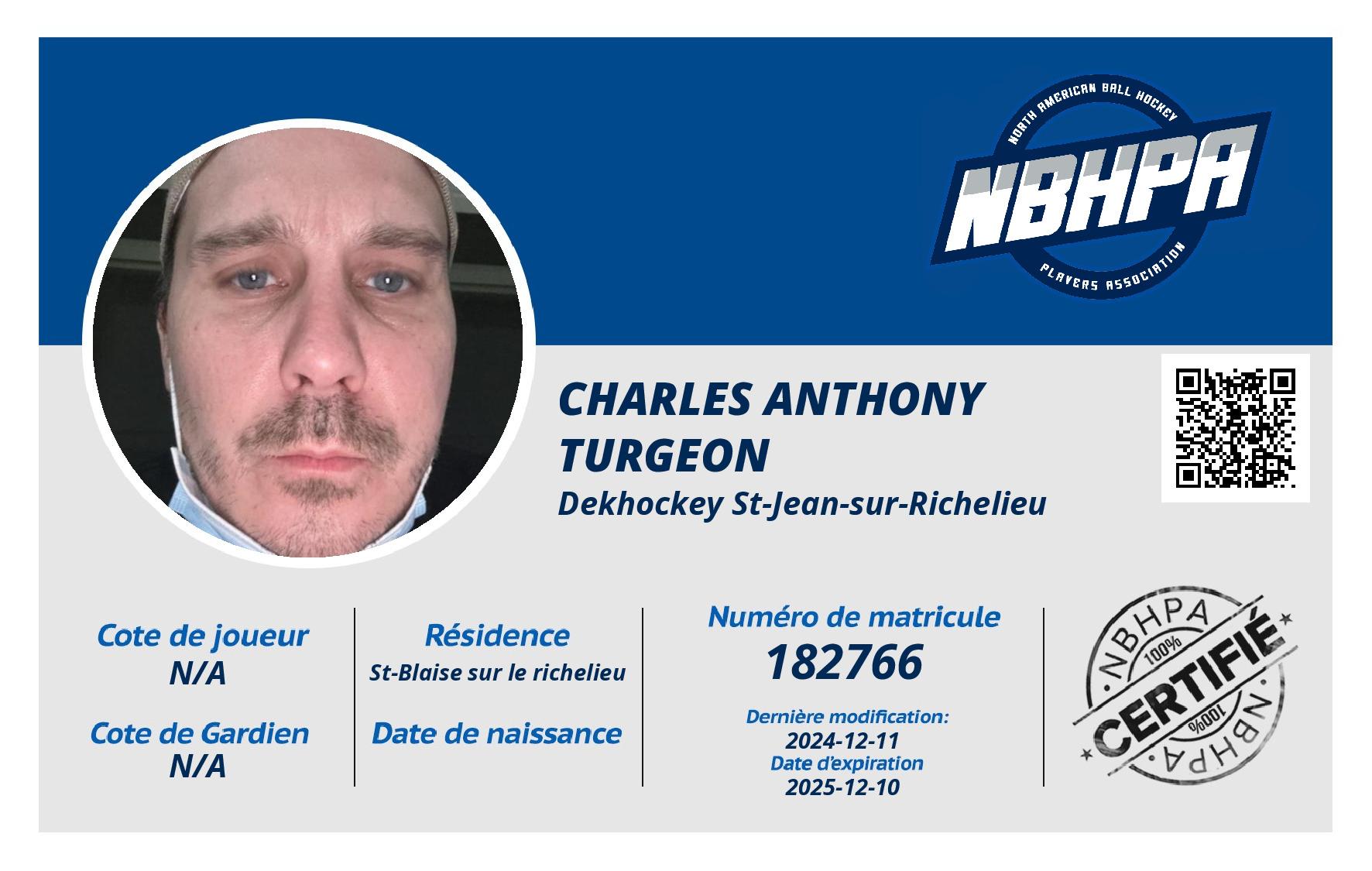 Charles anthony Turgeon
