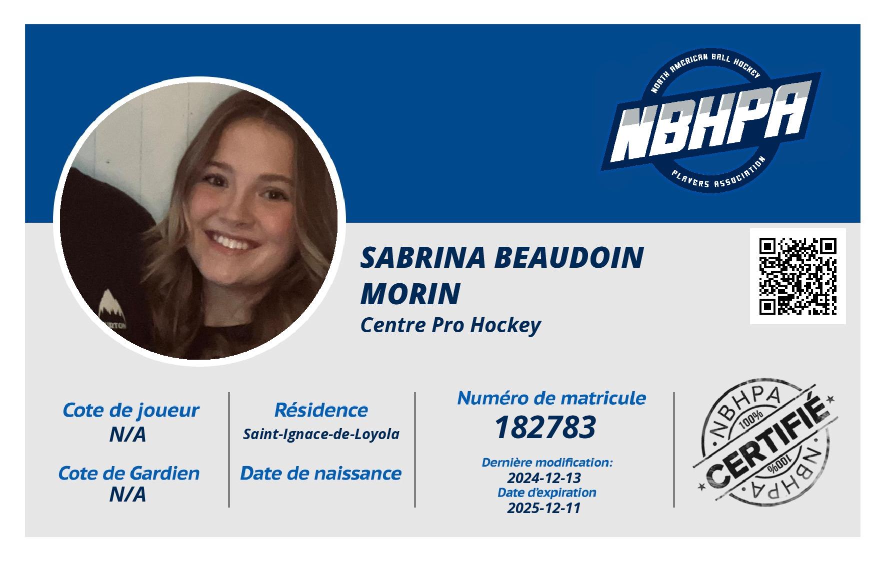 Sabrina Beaudoin Morin