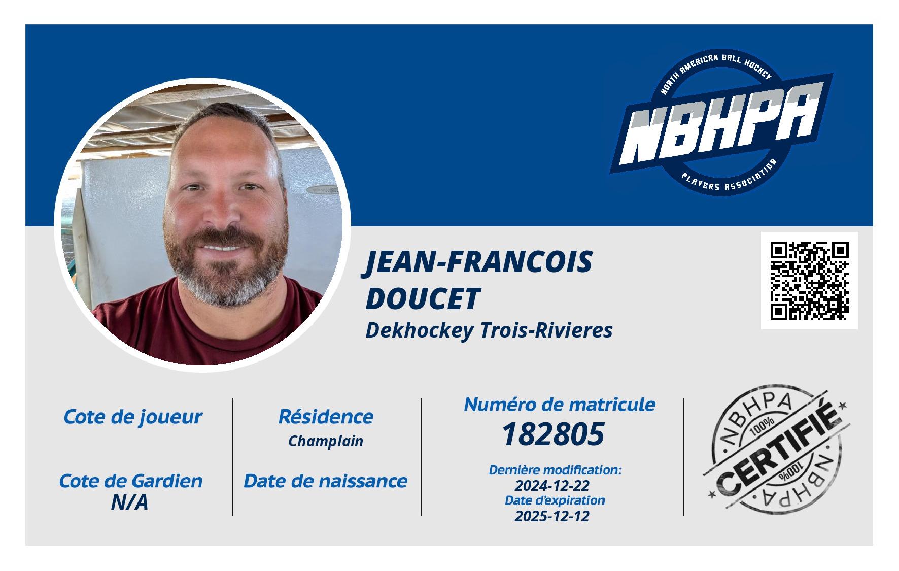 JEAN-FRANCOIS DOUCET