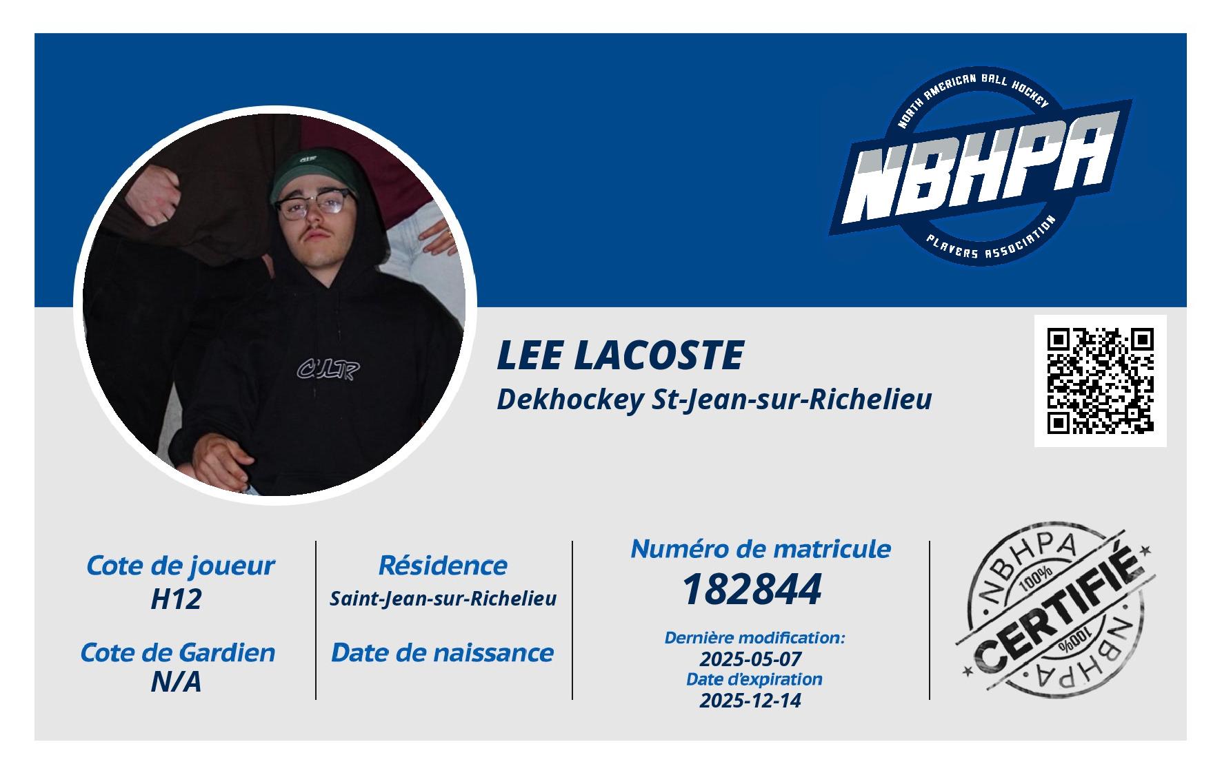 Lee Lacoste