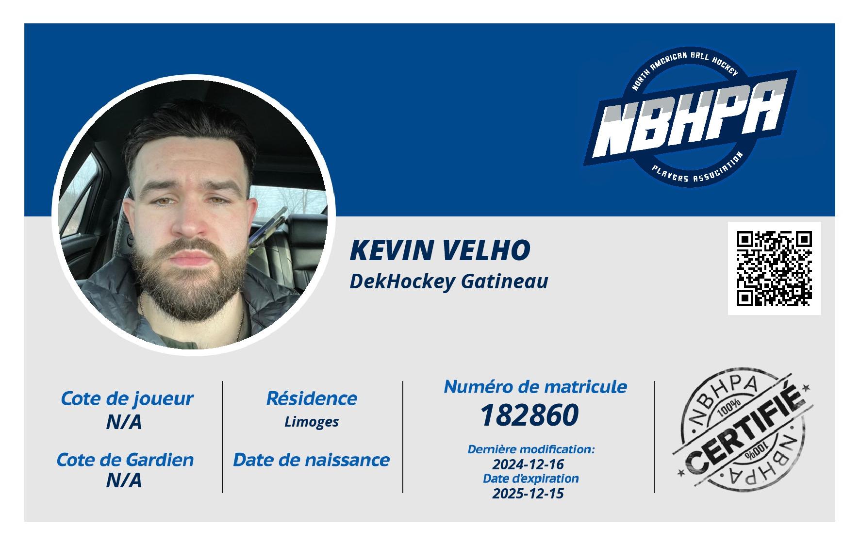 kevin velho