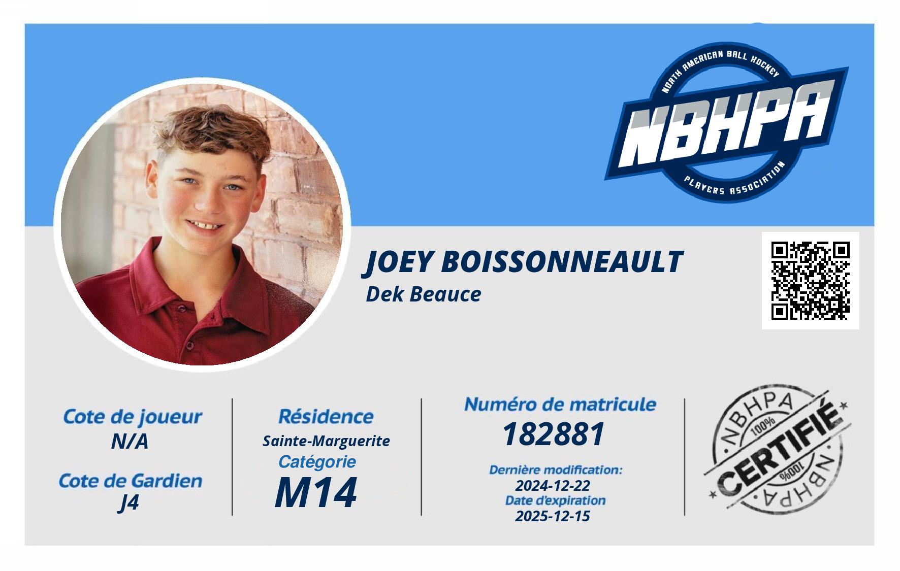 Joey Boissonneault 