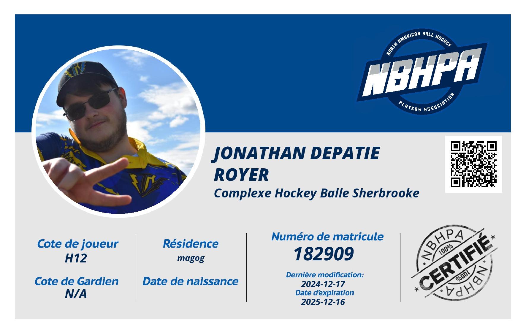 jonathan Depatie Royer