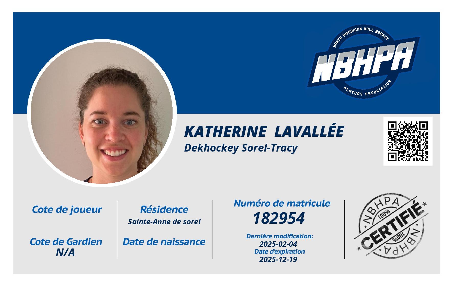 Katherine  Lavallée