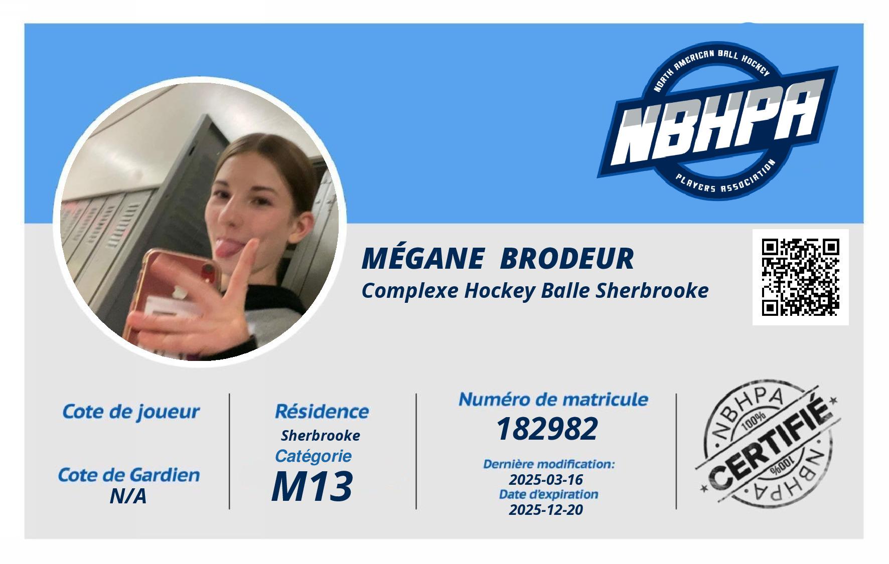 Mégane  Brodeur 