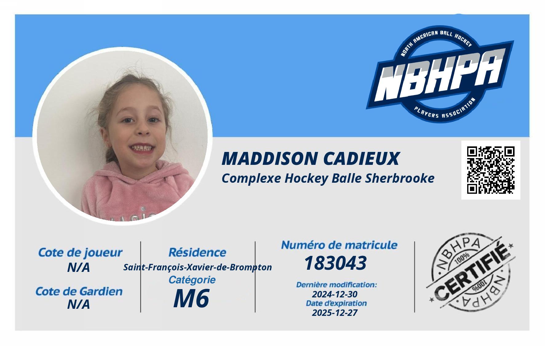 Maddison Cadieux