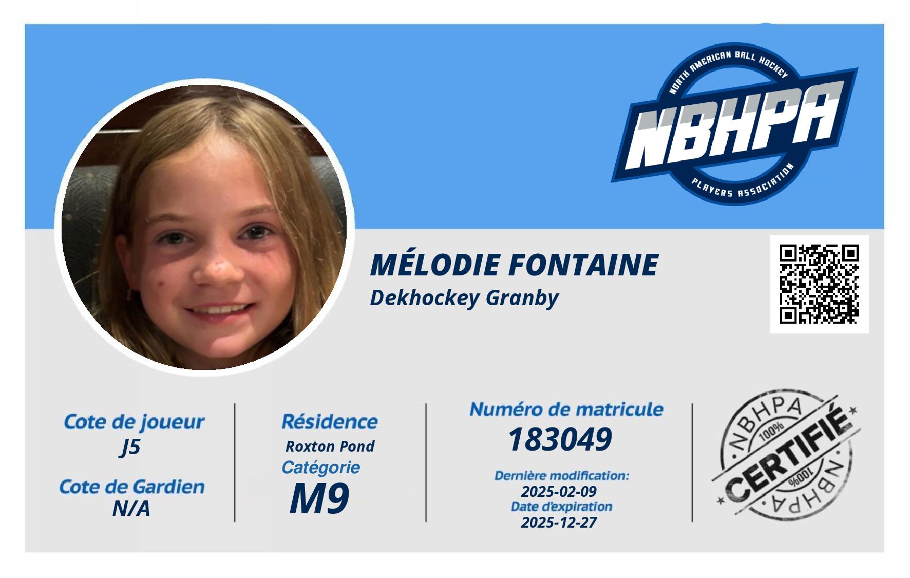 Mélodie Fontaine 