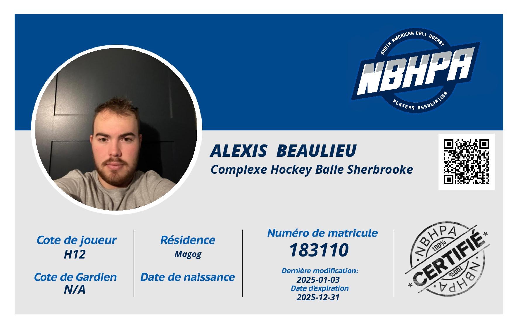 Alexis  Beaulieu