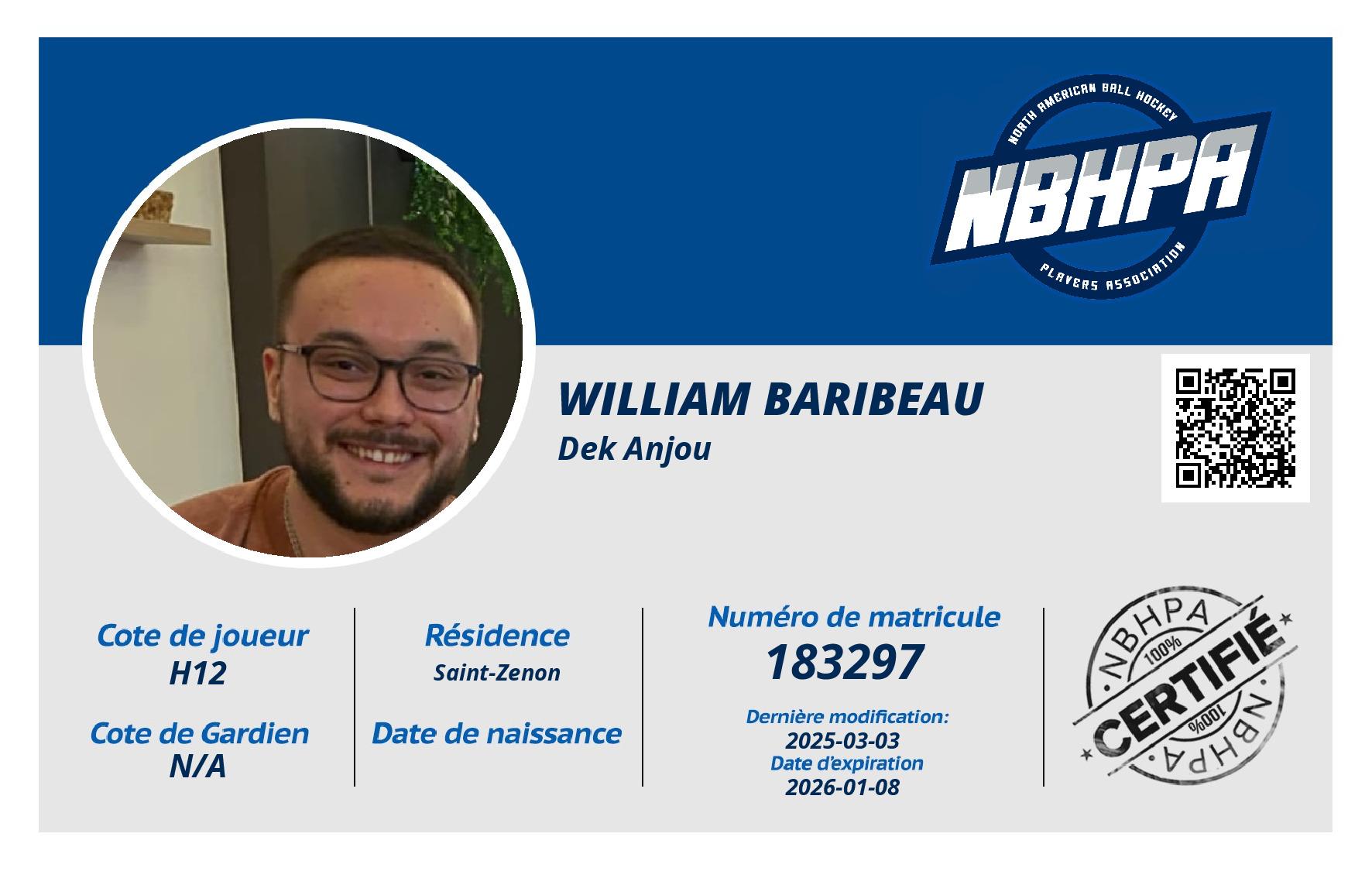 William Baribeau