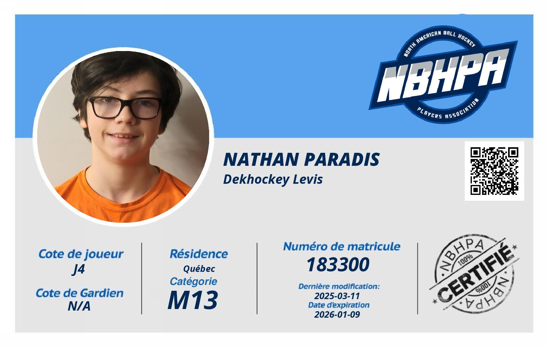 Nathan Paradis