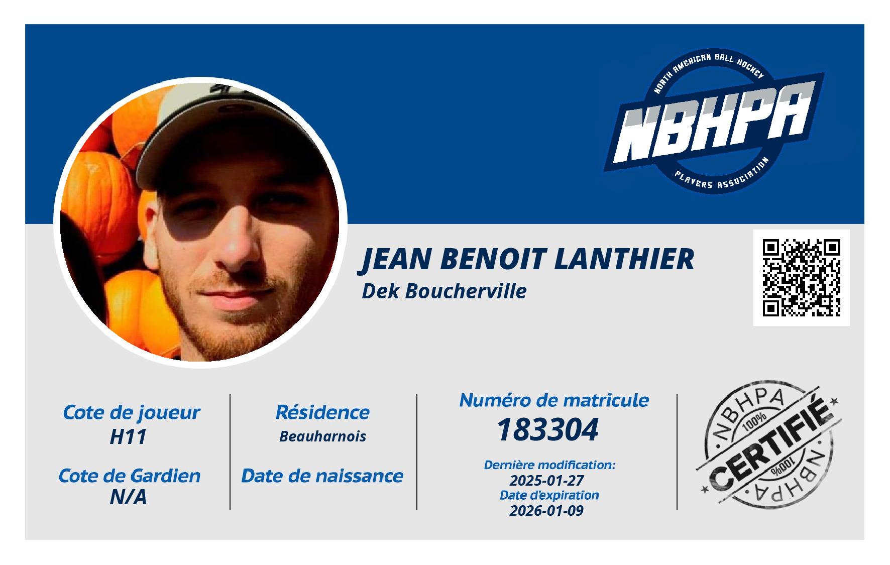 Jean Benoit Lanthier