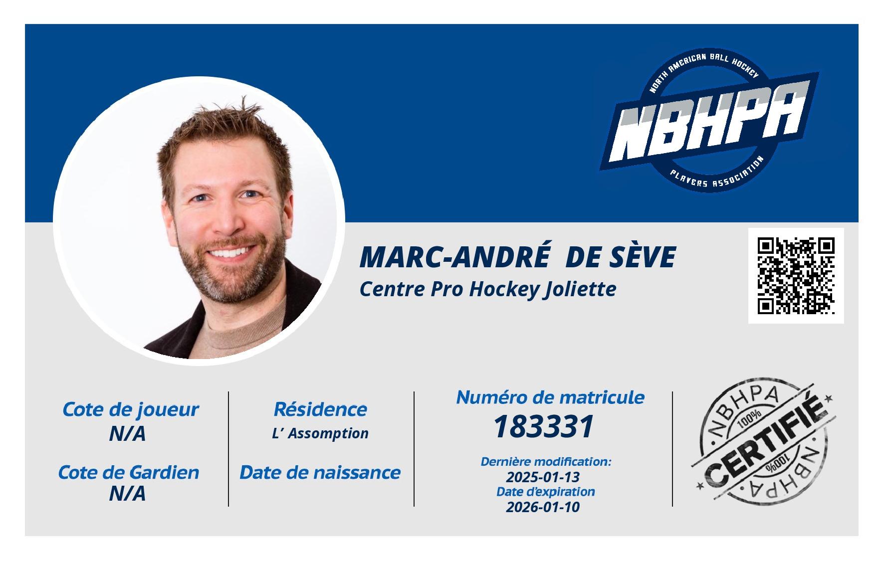 Marc-André  De Sève